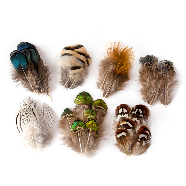 20/50/100PCS Peacock Pheasant Feathers Children's handmade material natural  feather